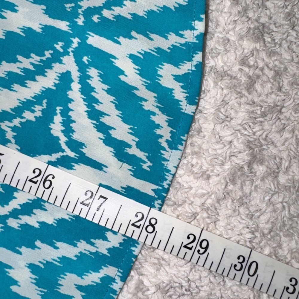 Banana Republic Blue Geometric Blouse - Picture 3 of 8